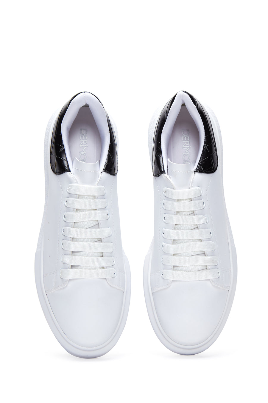Men's White Thick Soled Sneaker