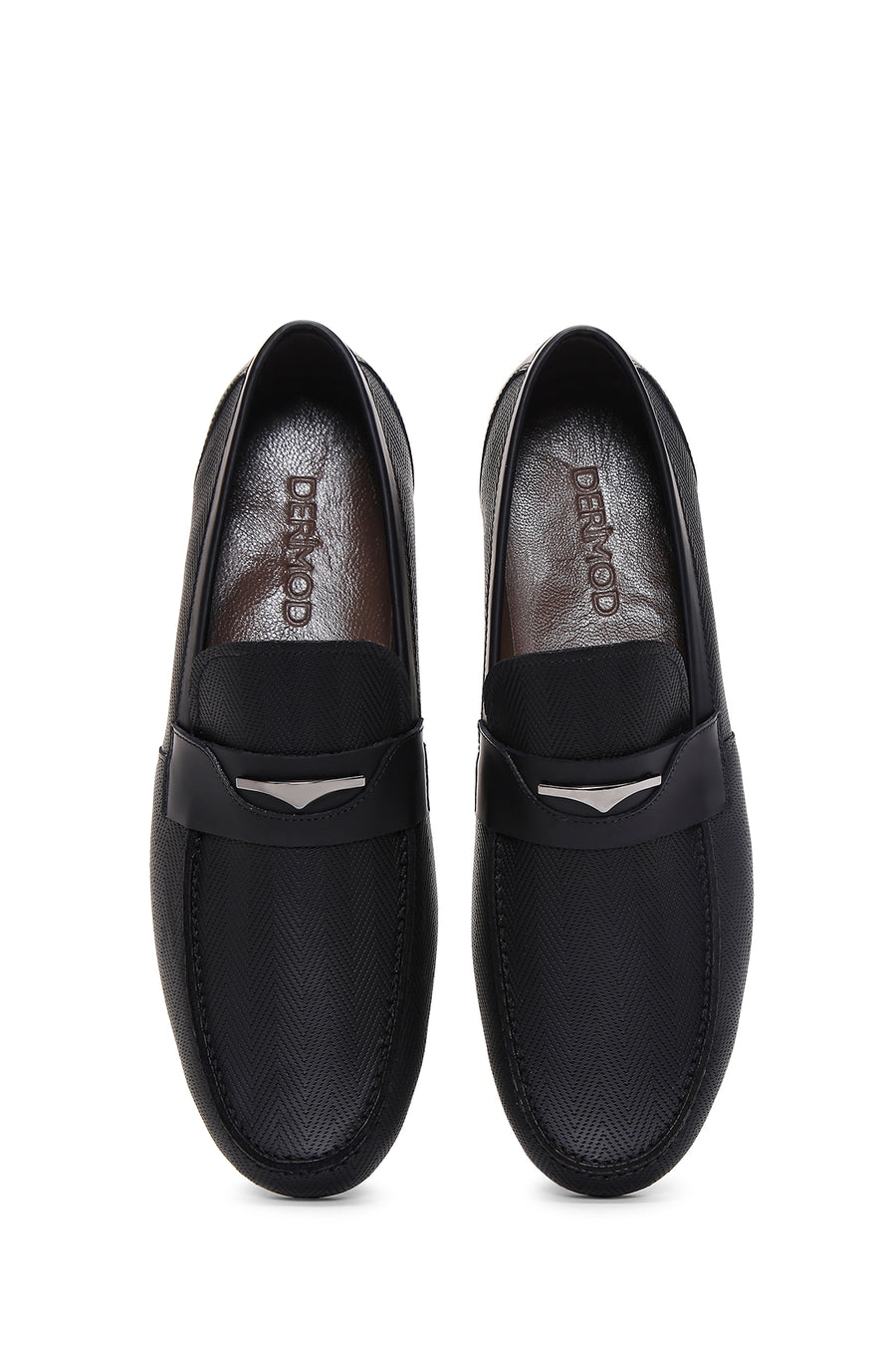 Erkek Siyah Deri Casual Loafer