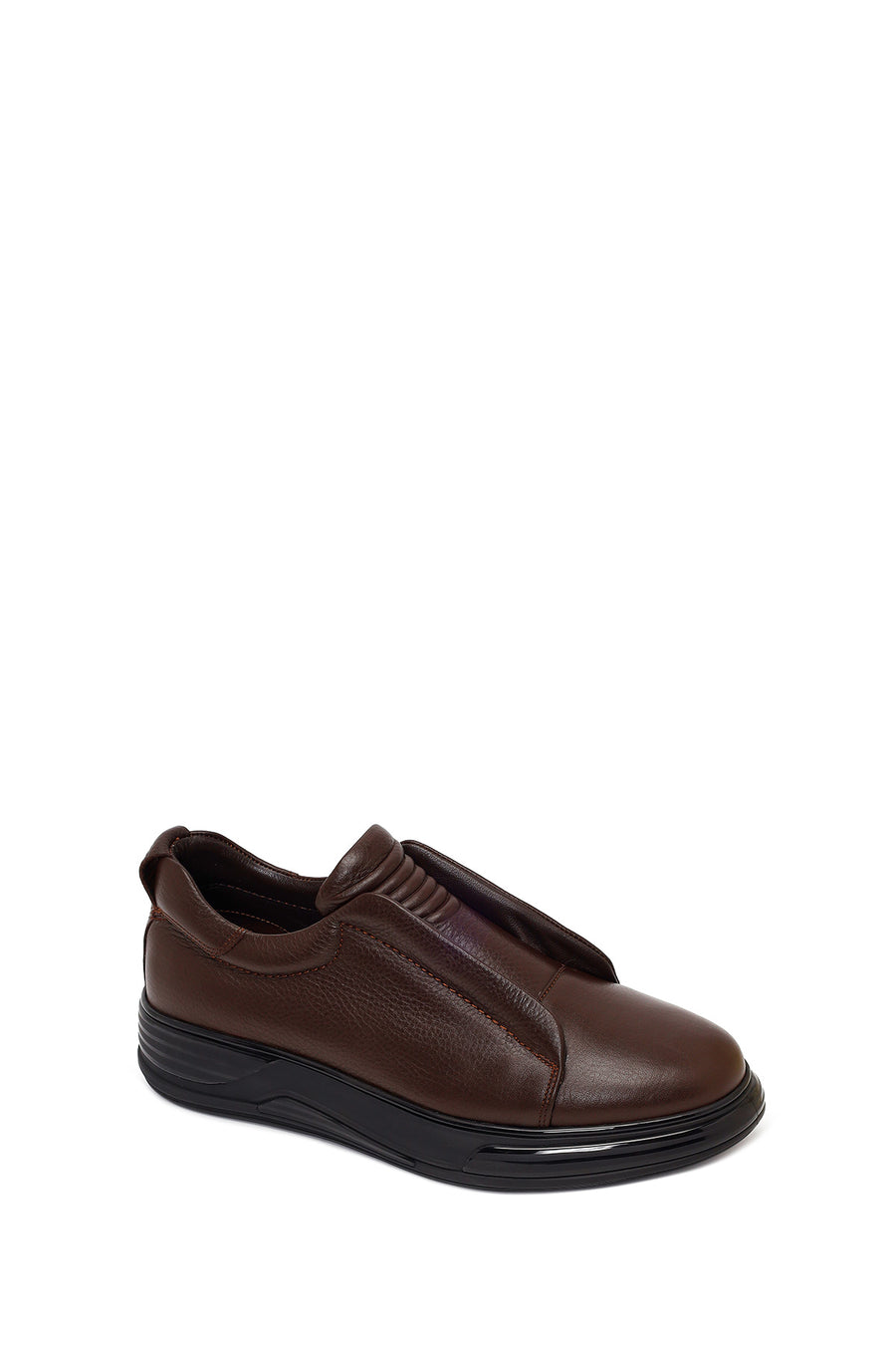 Male Brown Leather Sneaker