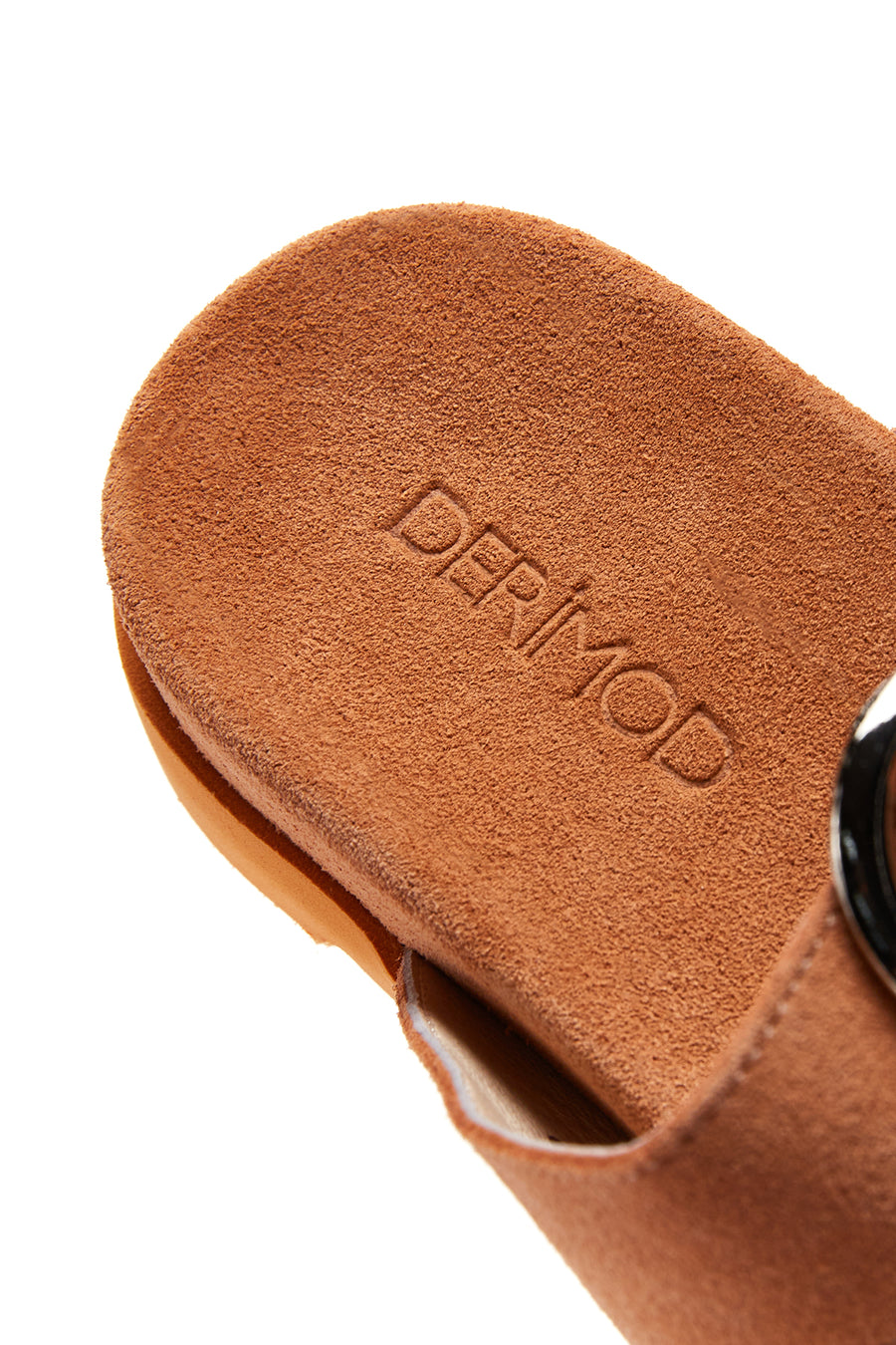 Women's Leather Suede Double Buckle Slippers