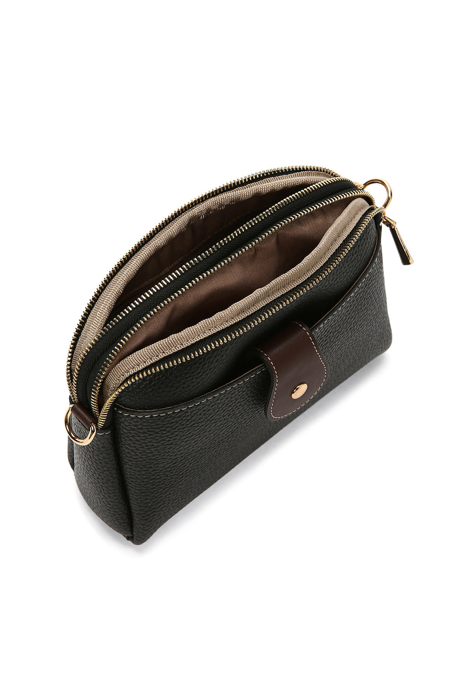 Women's Black Long Strap Crossbody Bag