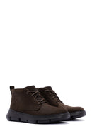 Skechers Men's Brown Garza Fontaine Nubuck Leather Boots | Derimod