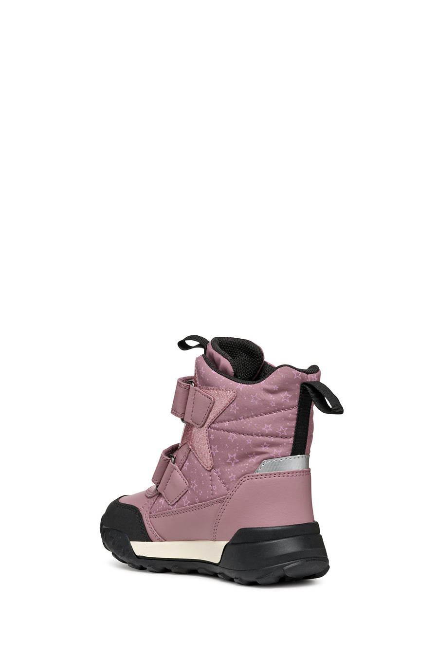 Geox Girl Pink Trekkyup Abx Banded Waterproof Outdoor Boots
