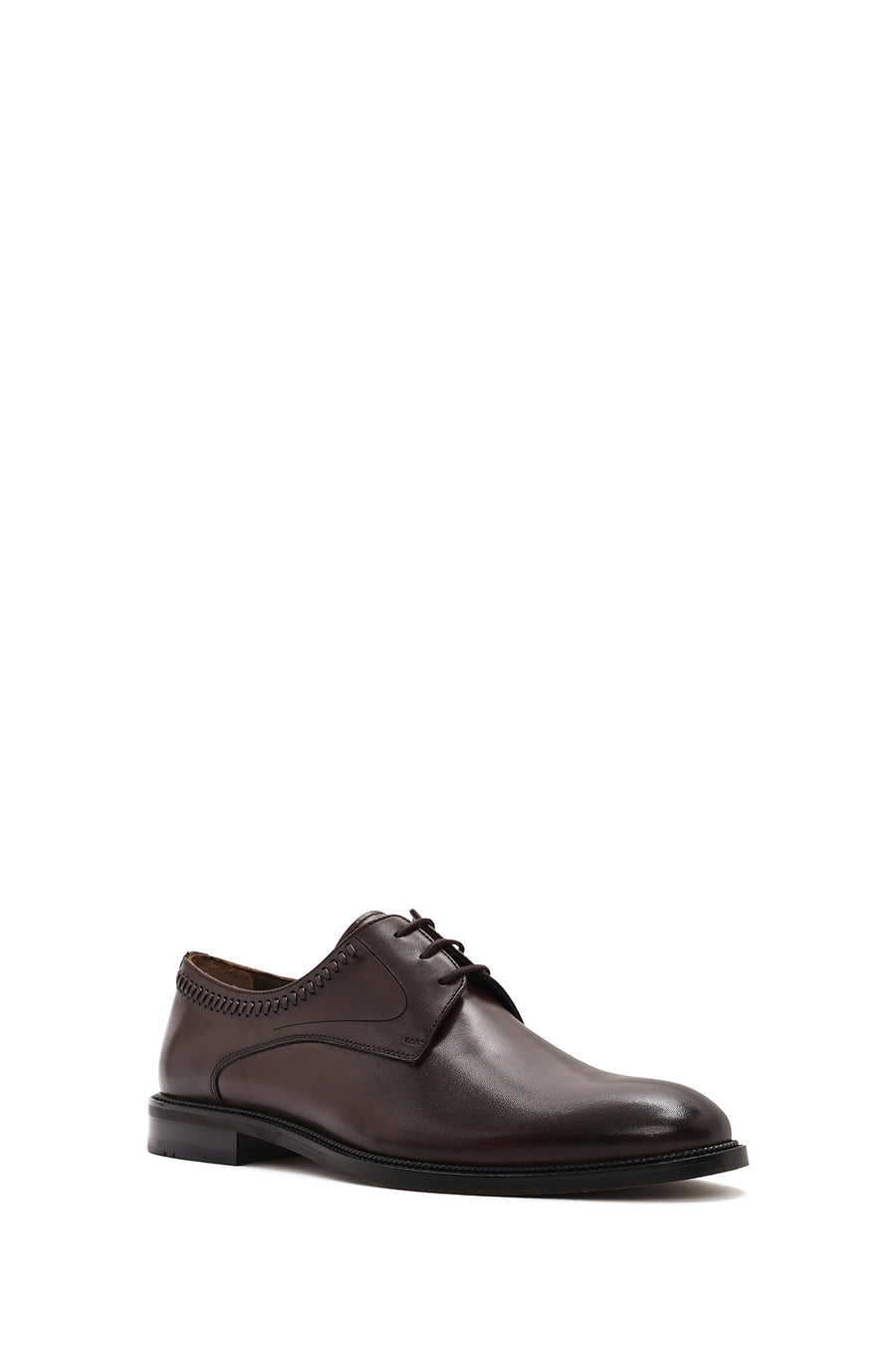 Men's Brown Laced Leather Classic Shoes
