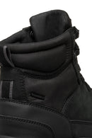 Geox Men's Black Granito + Grip Abx Laced Waterproof Leather Casual Boots | Derimod