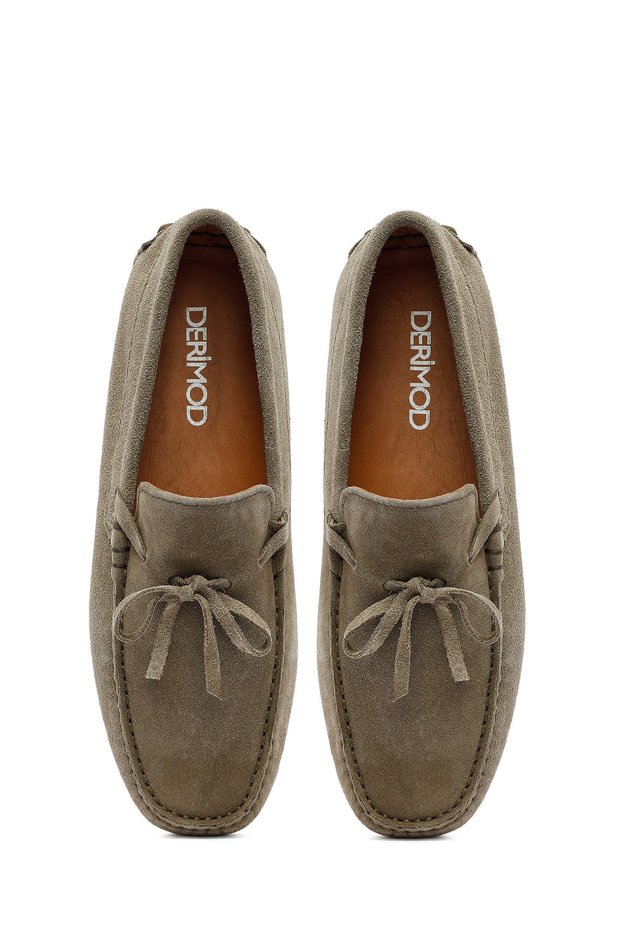 Men's Khaki Suede Leather Loafer