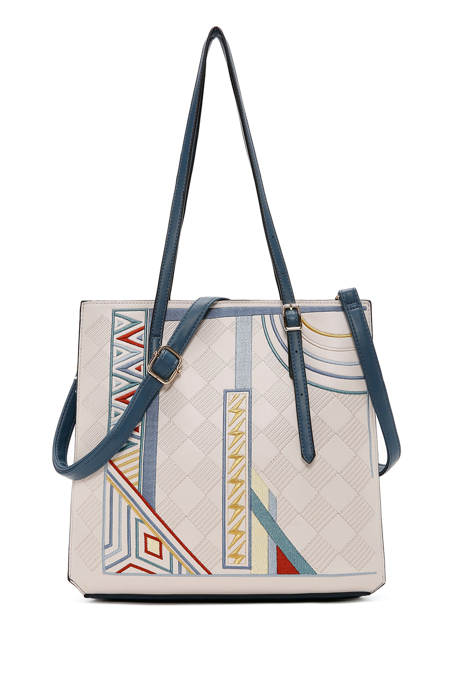 Women's Multicolored Long Strap Printed Shoulder Bag 24SBD261126 | Derimod