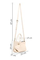 Woman Cream Long-Shoulder-Strap Mini Underarm Bag | Derimod