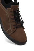 Men's Tan Lace-up Nubuck Leather Casual Sneaker | Derimod