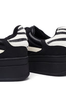 Woman Black Lace-Up Chunky Sneaker | Derimod