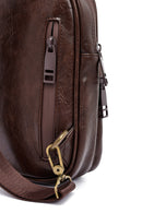 Men's Brown Mini Crossbody Bag | Derimod