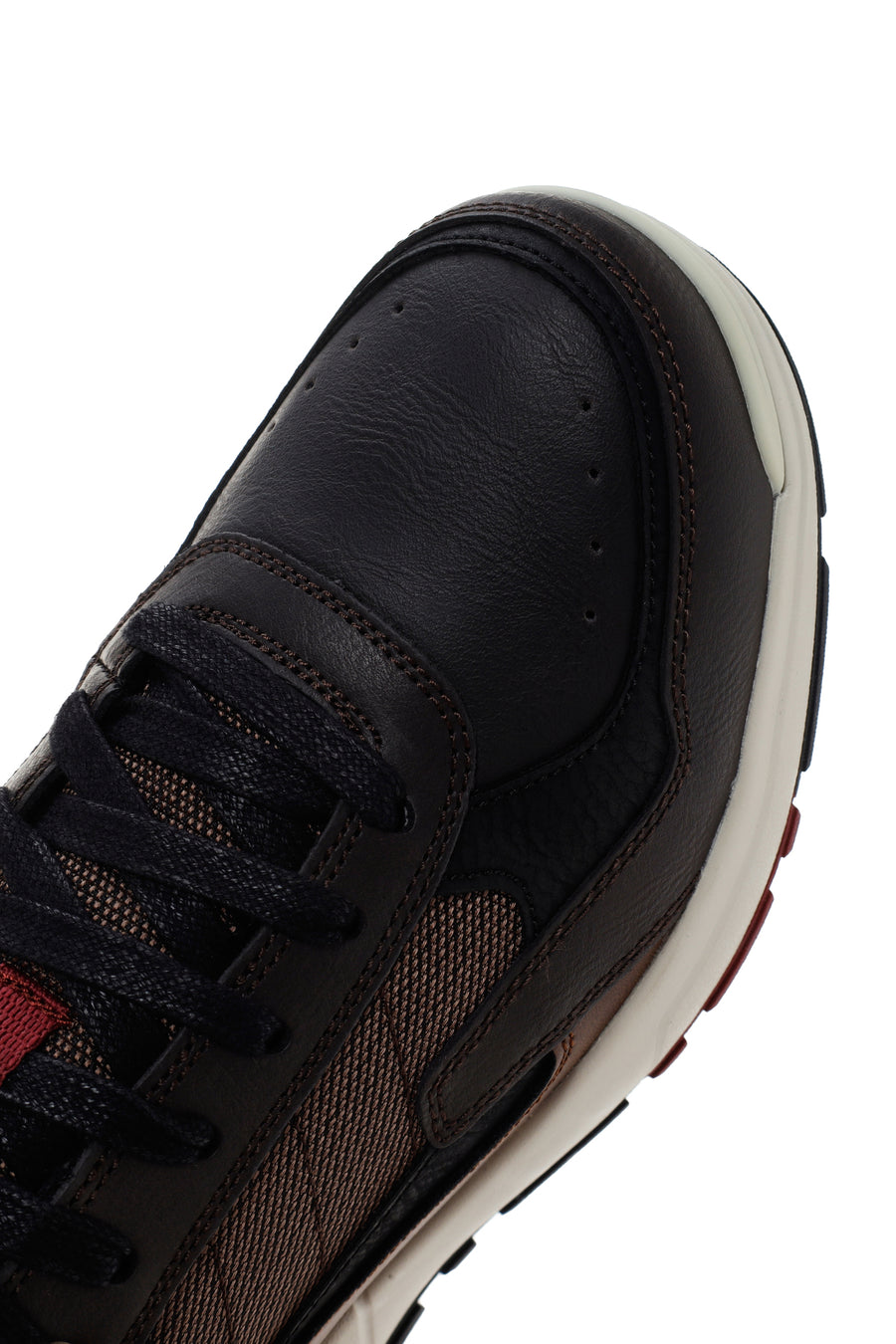 Skechers Men's Brown Rozier Willron Leather Sneaker