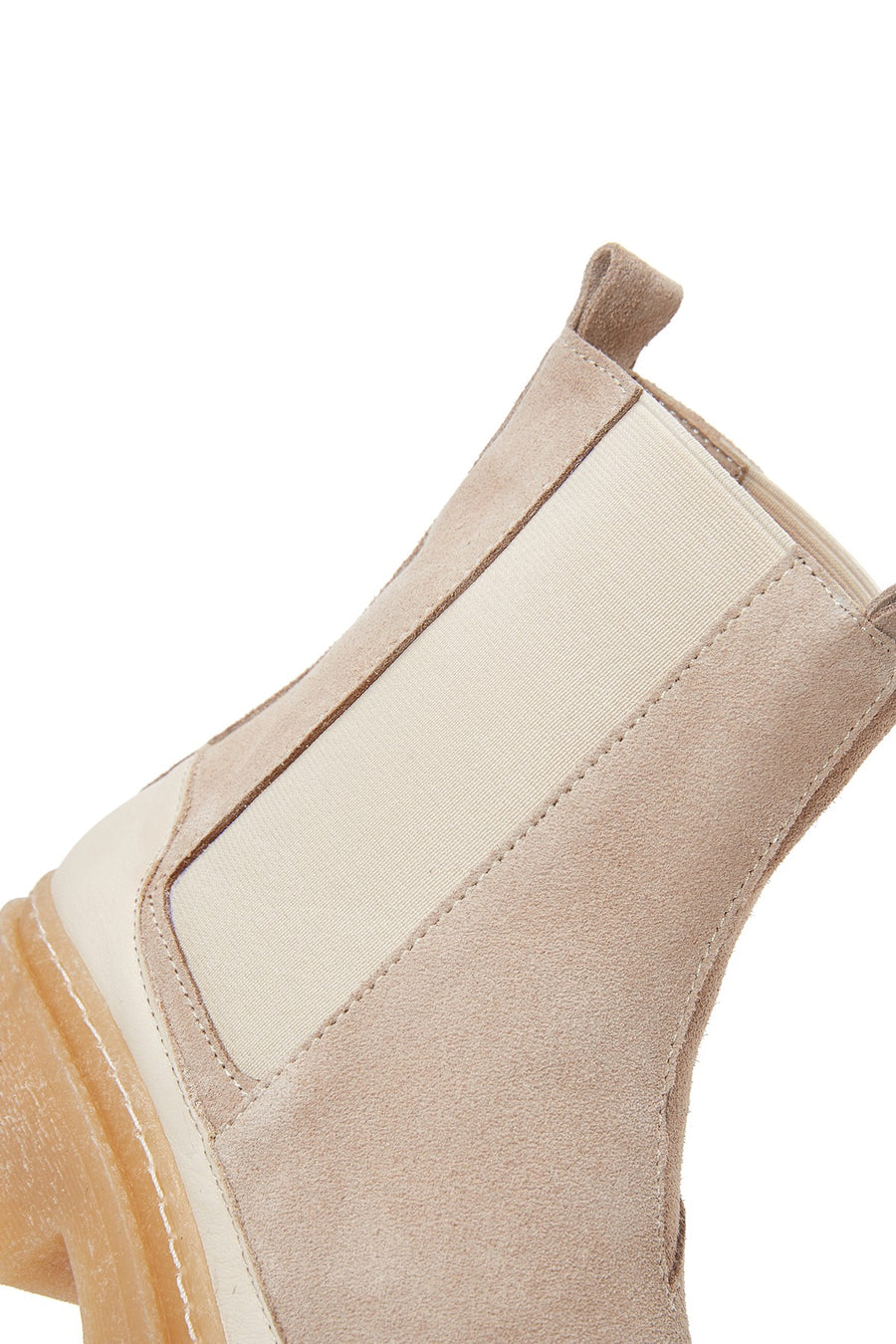 Women's Gray Suede Leather Chelsea Boots