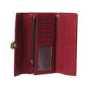 Women's Burgundy Faux Leather Wallet | Derimod