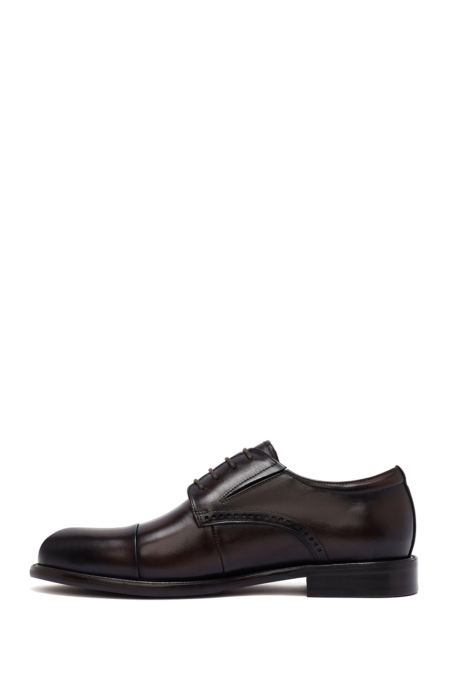 Men's Brown Lace-Up Leather Classic Shoes