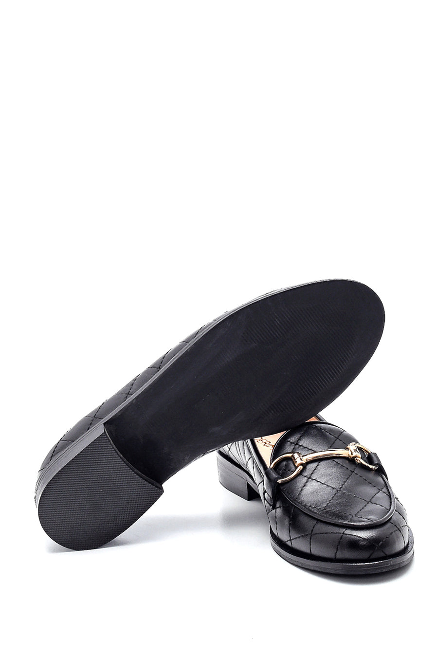 Kadın Deri Kapitone Loafer