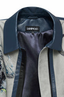Fay Women's Gray Shirt Collar Suede Leather Jacket | Derimod