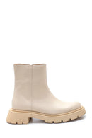 Women's Leather Zipper Boots | Derimod