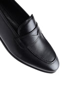 Erkek Siyah Deri Klasik Loafer | Derimod