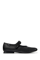 Camper Women's Black Casi Myra Leather Ballerinas | Derimod