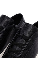 Men's Black Lace Up Leather Sneakers | Derimod