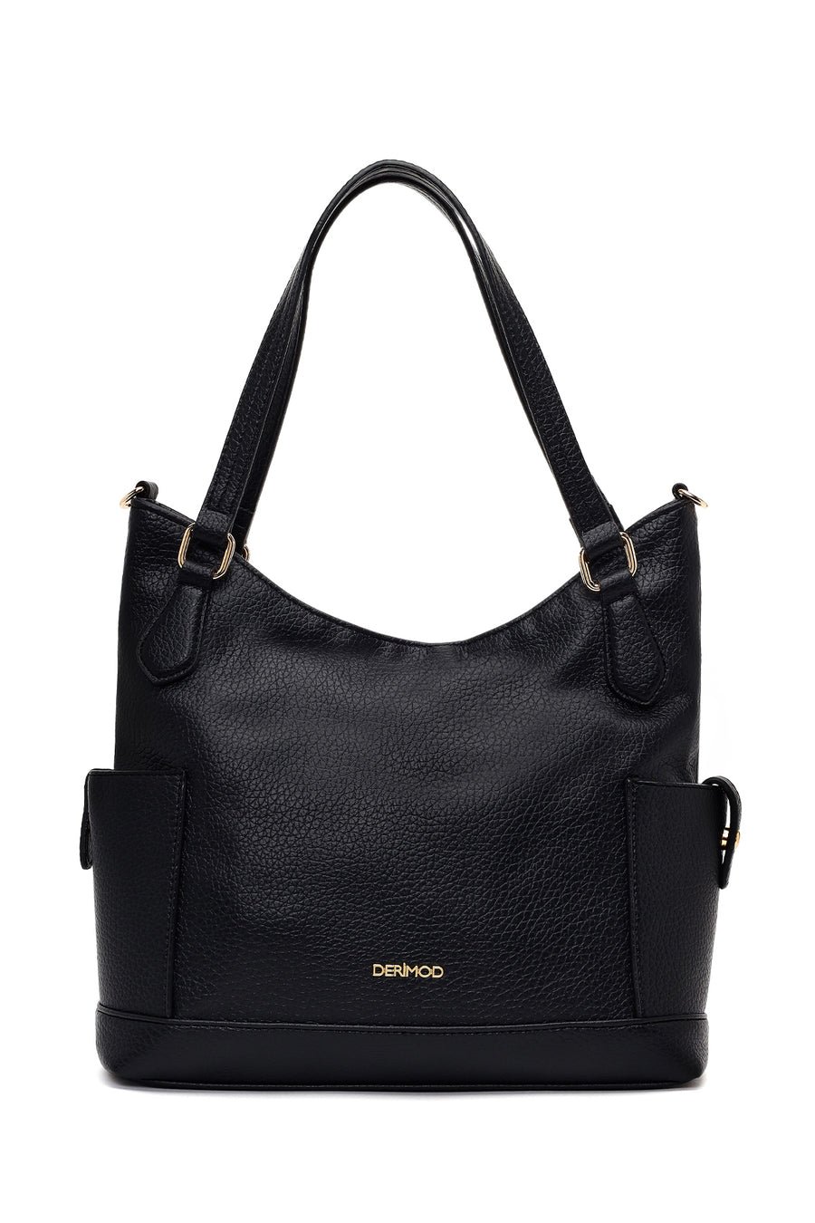 Woman Black Long-Strap Shoulder Bag