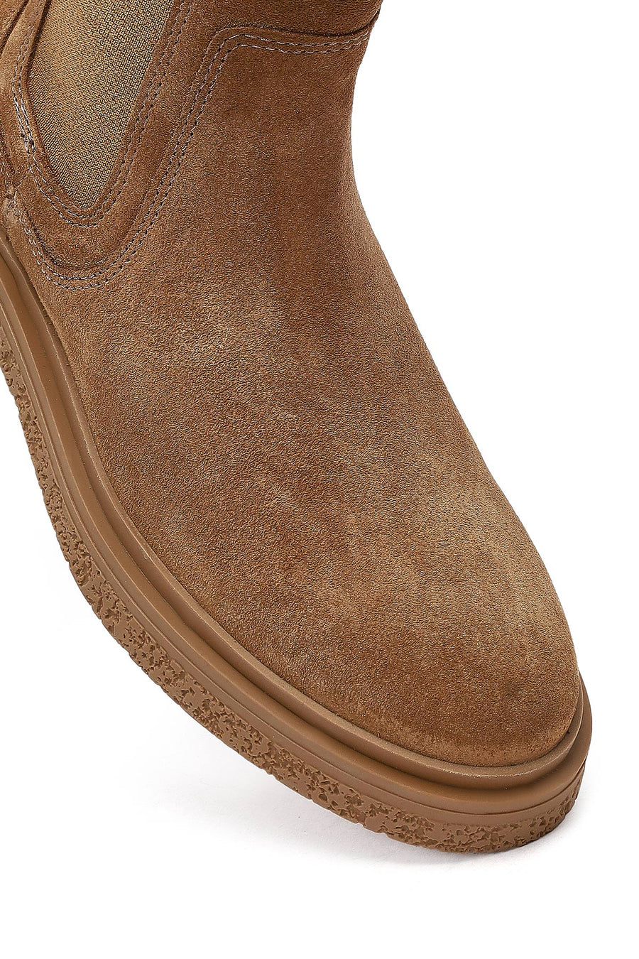 Women's Mink Suede Leather Chelsea Boot