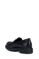 Geox Men's Black Spherica Ec7 Leather Classic Loafer | Derimod