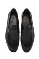 Men's Black Leather Casual Loafer | Derimod