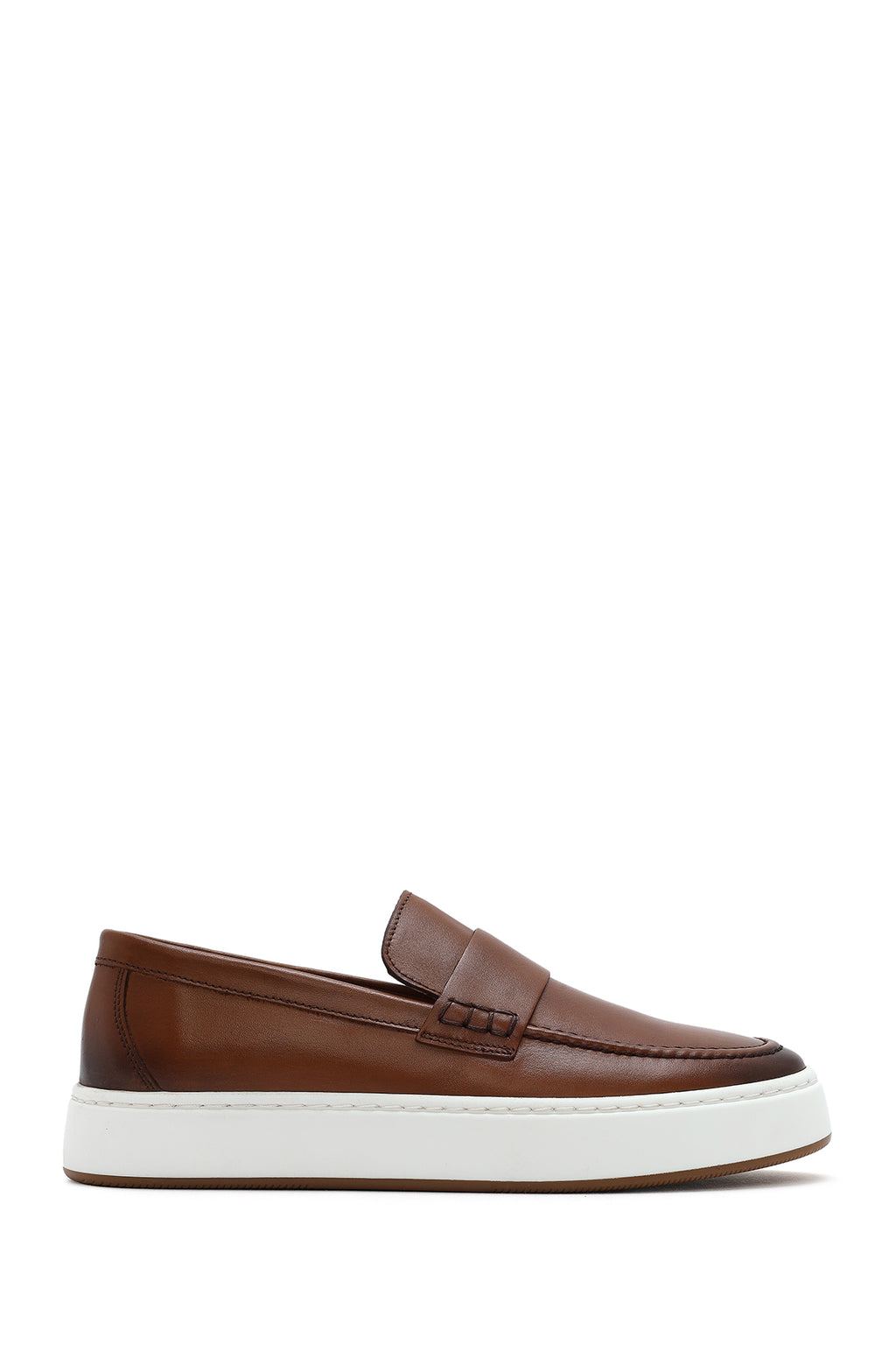 Erkek Taba Deri Loafer