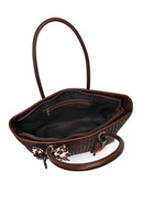 Women's Brown Braided Charm Shoulder Bag | Derimod