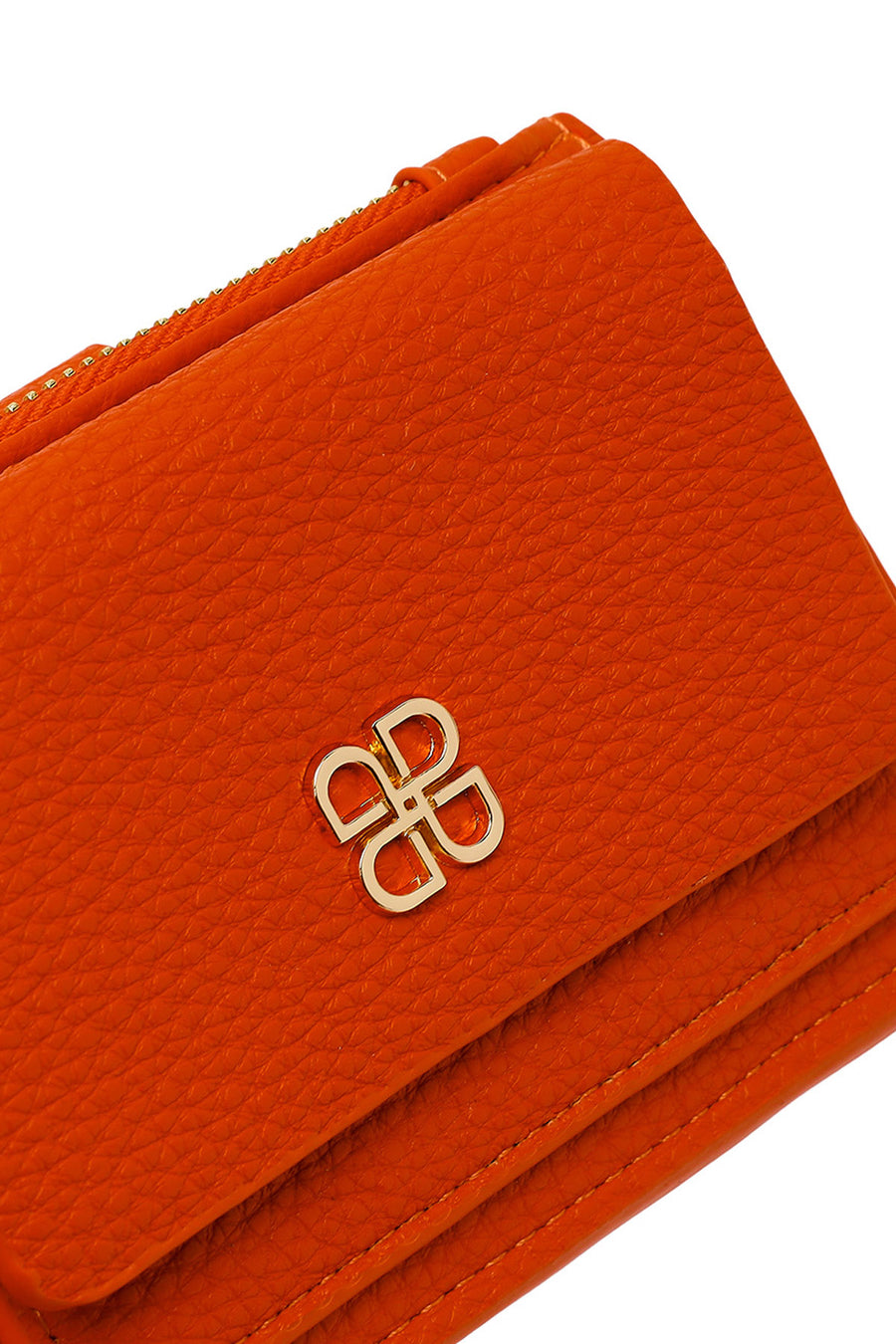 Woman Orange Charm Card Holder