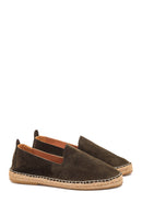 Men's Leather Suede Espadrilles | Derimod