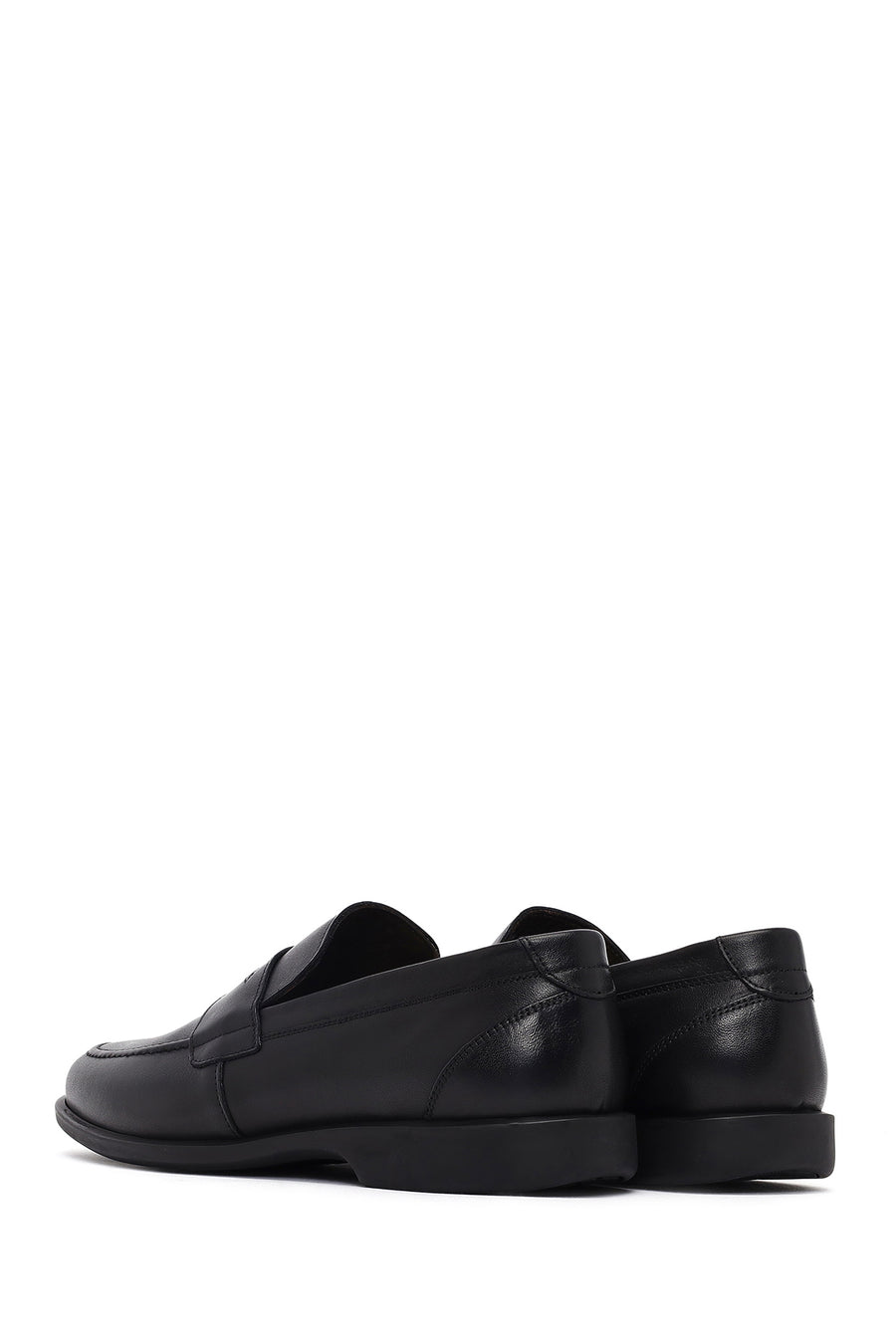 Male Black Leather Classic Loafer