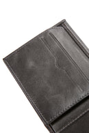 Men's Gray Leather Wallet | Derimod