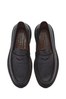 Erkek Siyah Deri Loafer | Derimod