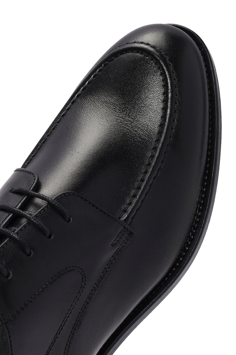 Men's Black Laced Leather Classic Shoes