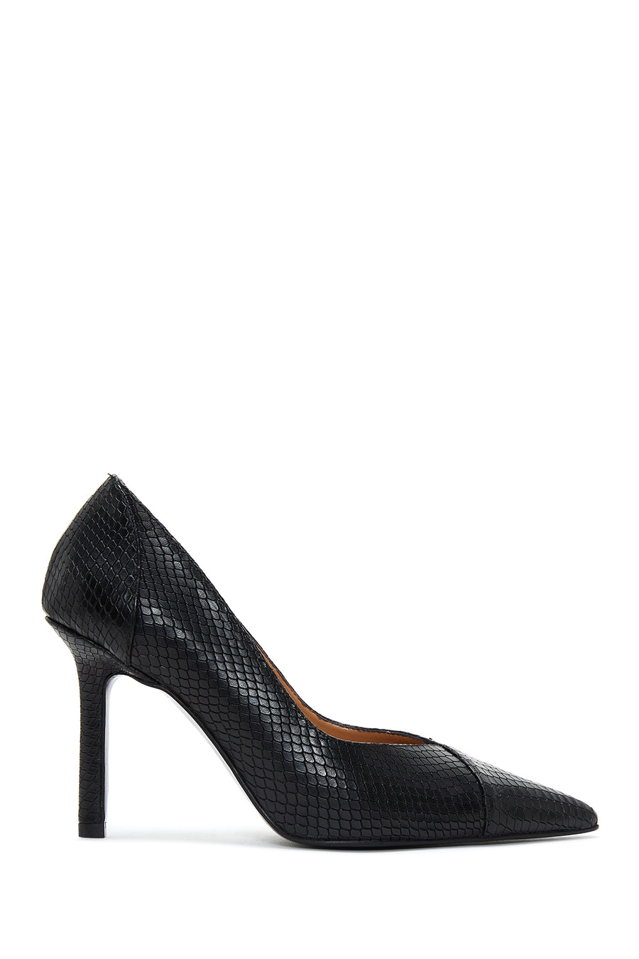 Women's Black Patterned Stiletto 22WFD163740 | Derimod