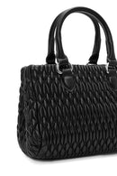 Women's Black Long Strap Quilted Handbag | Derimod