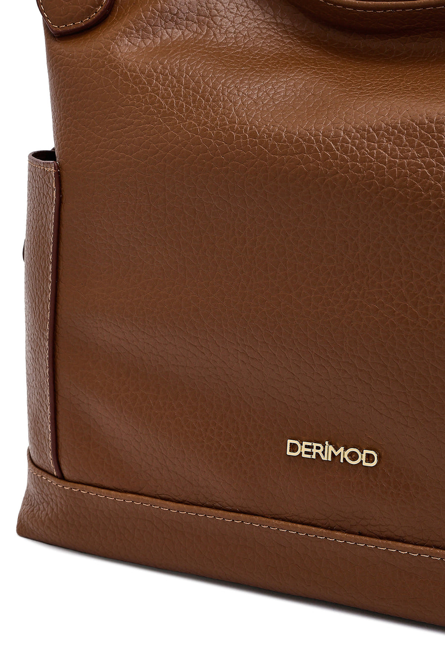 Woman Brown Long-Strap Shoulder Bag