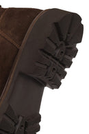 Male Brown Lace-up Thick-soled Suede Boots | Derimod
