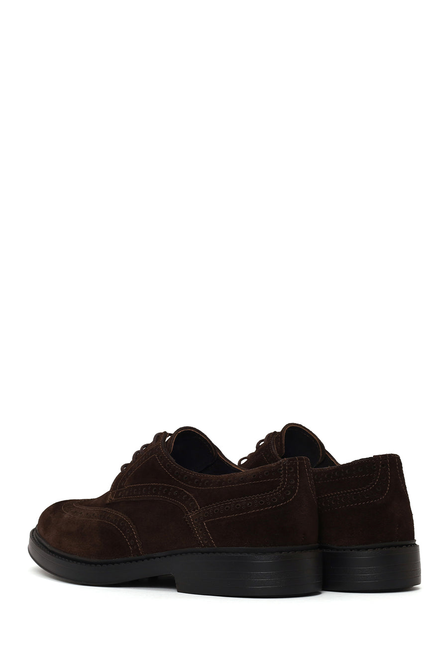 Male Brown Lace-up Suede Casual Shoes