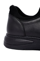 Men's Black Lace-Up Leather Casual Sneakers | Derimod