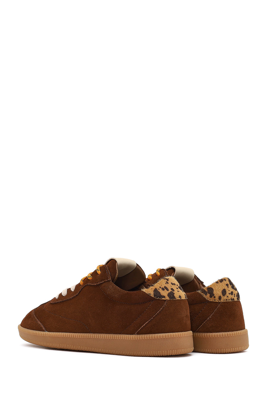 Derimod Studio Women's Brown Lace-up Suede Sneaker
