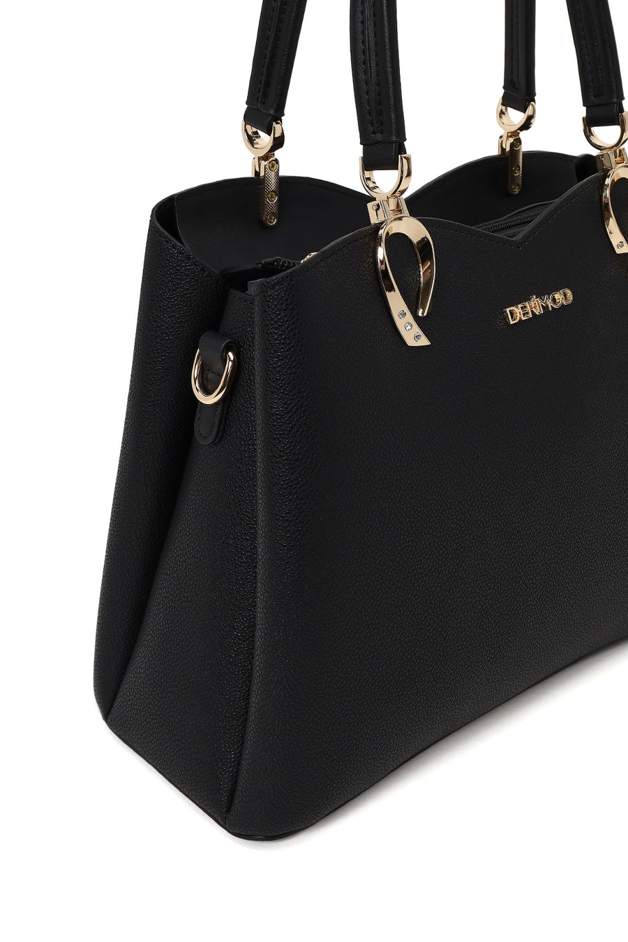 Woman Black Long-Strap Shoulder Bag