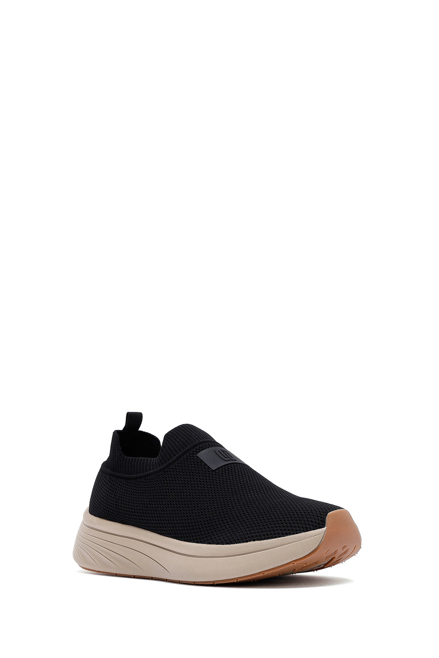 Derimod Zero Men's Black Thick Soled Fabric Sneaker