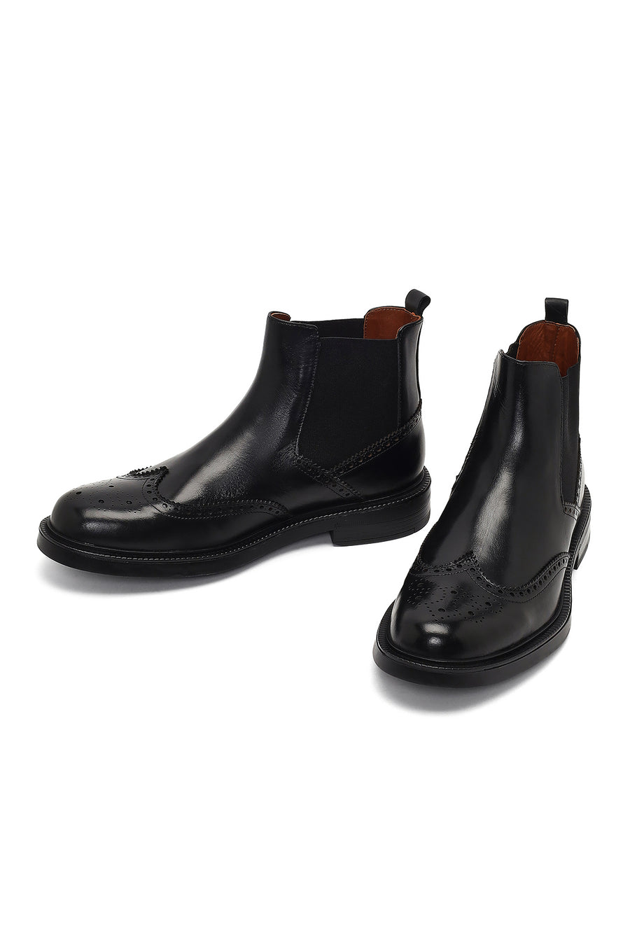 Men's Black Leather Chelsea Boot