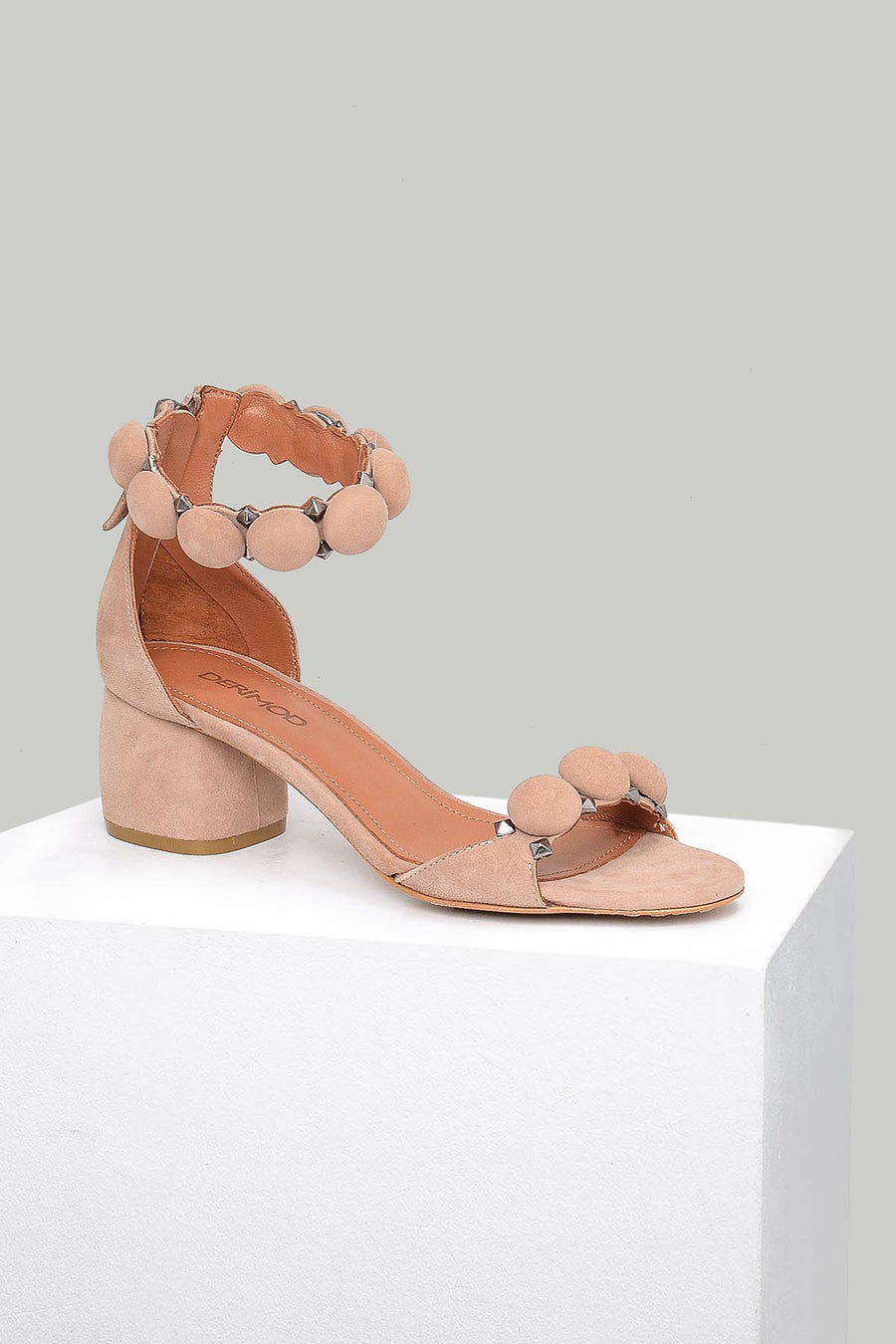 Women's Powder Leather Sandals 18SFD167310 | Derimod