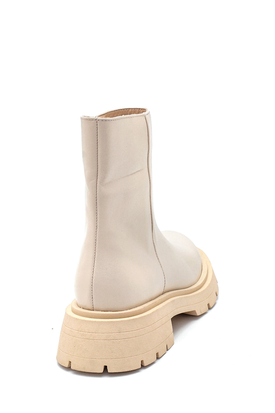 Women's Leather Zipper Boots
