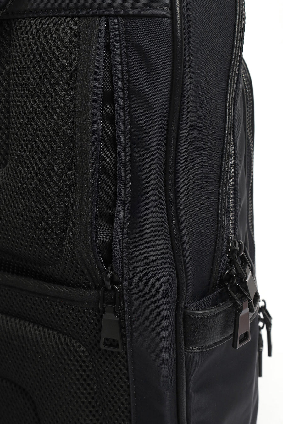 Men's Black Fabric Backpack